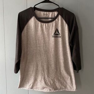 Gray Reebok Baseball T